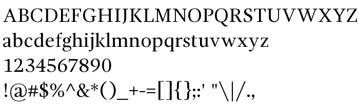 Náhled písma Gandhi Serif