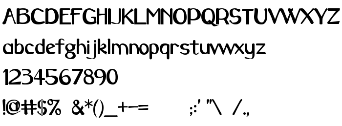 Náhled písma CarawayBold