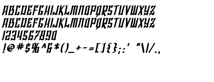 Náhled písma SF Shai Fontai Bold Oblique