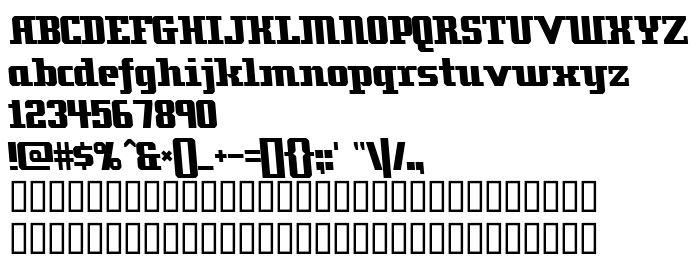 Náhled písma Zenith 2000