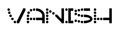 Písmo Vanish