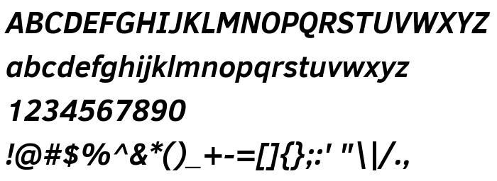 Náhled písma Clear Sans Bold Italic