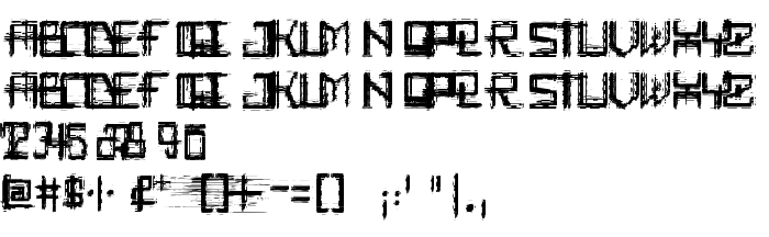 Náhled písma Rabid_Science