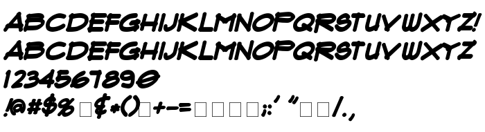Náhled písma Flux Bold Italic