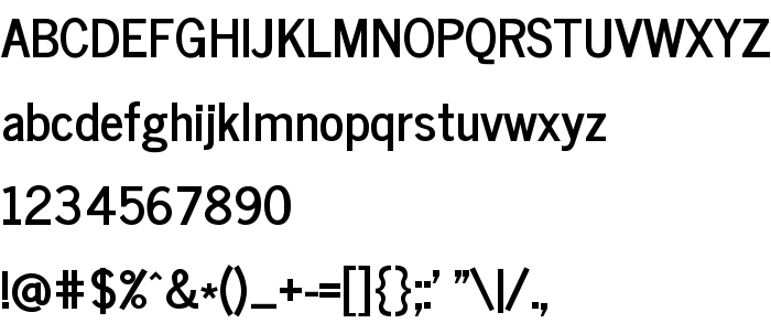 Náhled písma News Cycle