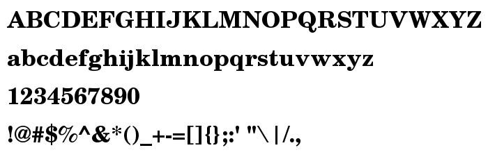 Náhled písma TeX Gyre Schola Bold