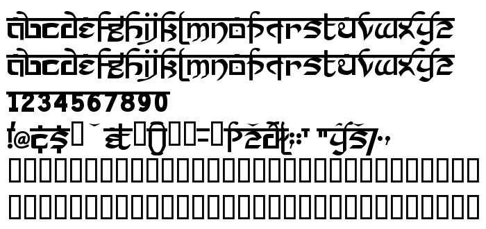 Náhled písma Prakrta