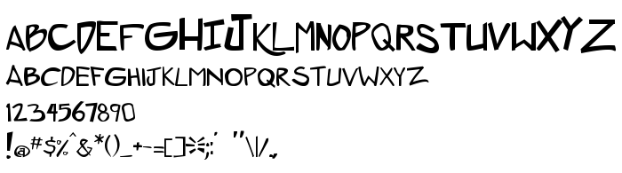 Náhled písma ZeroGene