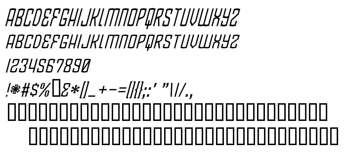 Náhled písma BlamDude BB Italic