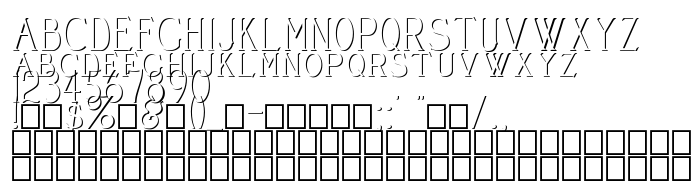 Náhled písma Cleaver's_Juvenia_Embossed