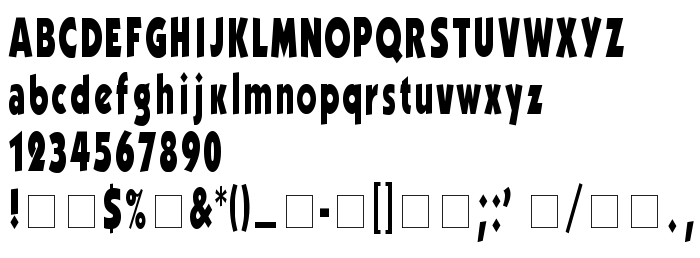 Náhled písma Kabel Condensed ExtraBold