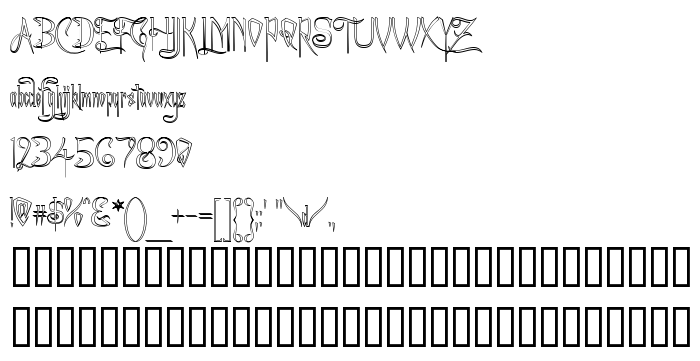 Náhled písma A Charming Font Outline
