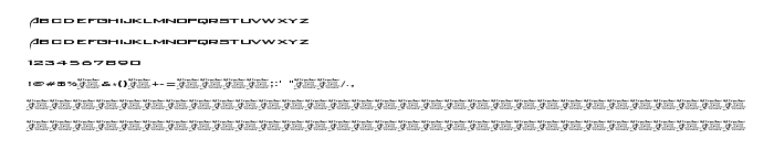 Náhled písma Backslash