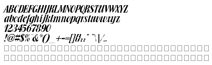 Náhled písma Brochure