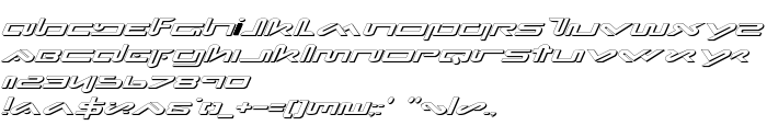 Náhled písma Xephyr Expanded Shadow Italic