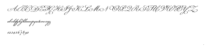 Náhled písma Champignon script