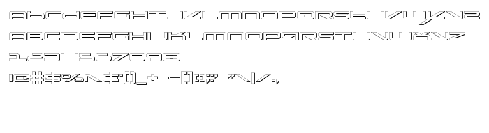 Náhled písma Oramac Shadow