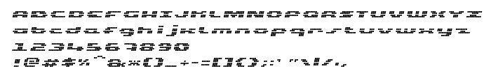 Náhled písma UP Tiny lcd four 8 Italic