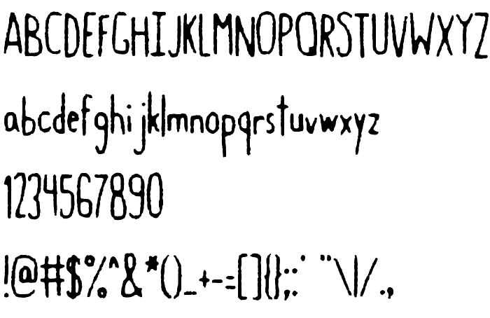 Náhled písma Gastro Intestinal Confluent