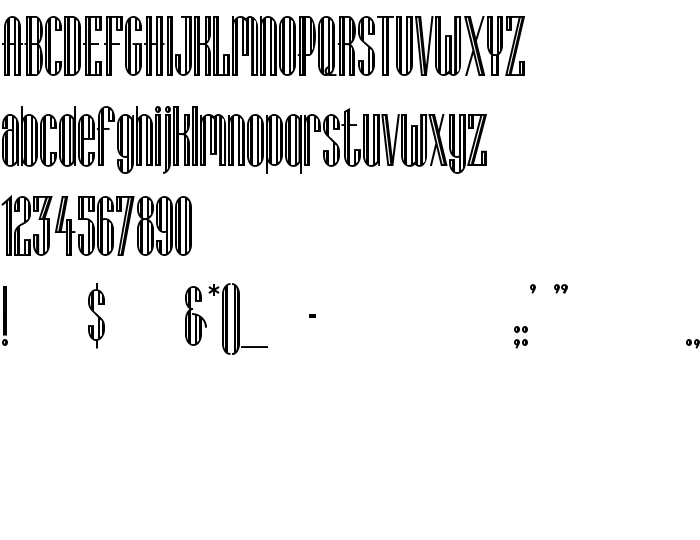 Náhled písma Lagniappe-Inline