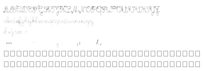 Náhled písma Maternellecolor trace cursive