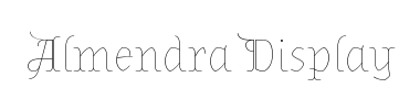 Písmo Almendra Display