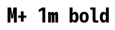 Písmo M+ 1m bold