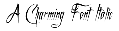 Písmo A Charming Font Italic