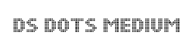 Písmo DS Dots Medium
