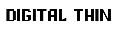 Písmo Digital Thin