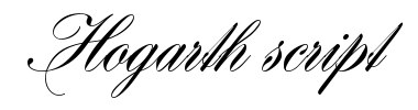 Písmo Hogarth script