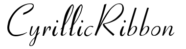 Písmo CyrillicRibbon