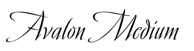 Písmo Avalon Medium