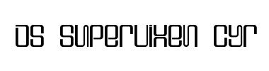 Písmo DS Supervixen Cyr