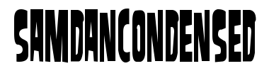 Písmo SamdanCondensed