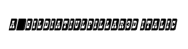 Písmo a_GildiaTiulPillar3D Italic