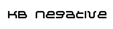 Písmo KB Negative