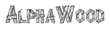 Písmo AlphaWood